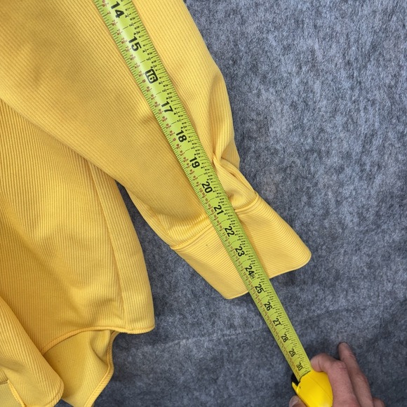 Vintage Rockmount Ranch Wear Pearlsnap Shirt Men's XL Yellow Western Yoke Ribbed - Picture 7 of 9